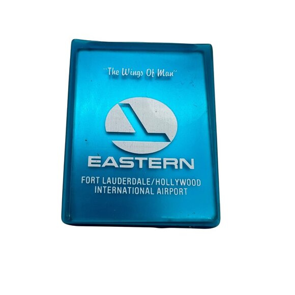 Eastern Air Lines Promo Lot: Sticker, Metro Express Pad, Tees & Pocket Mirror - Picture 5 of 7